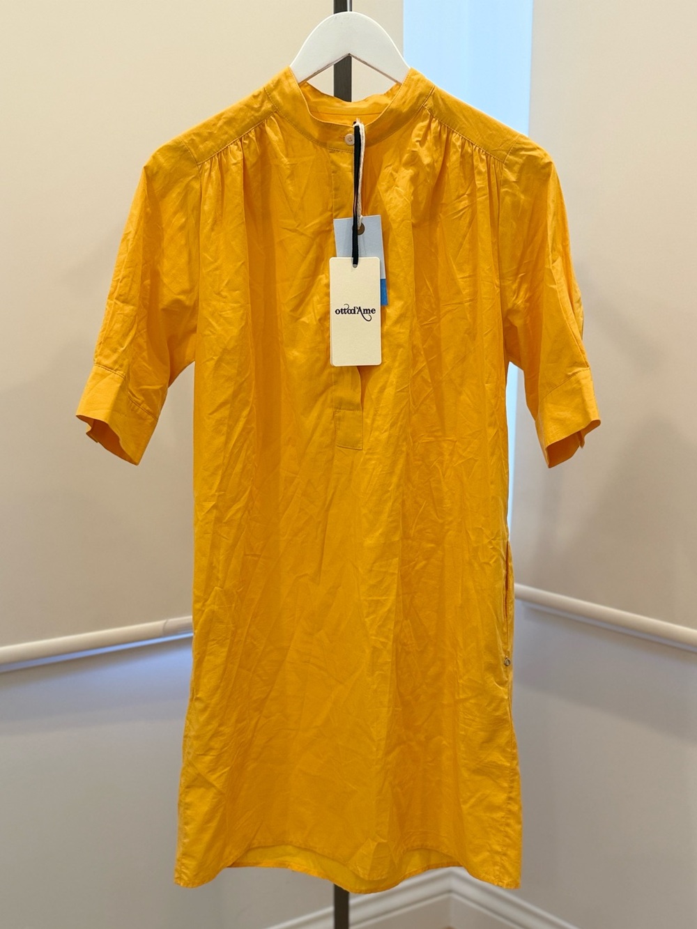 ottod'Ame Short Caftan Dress - Cheddar